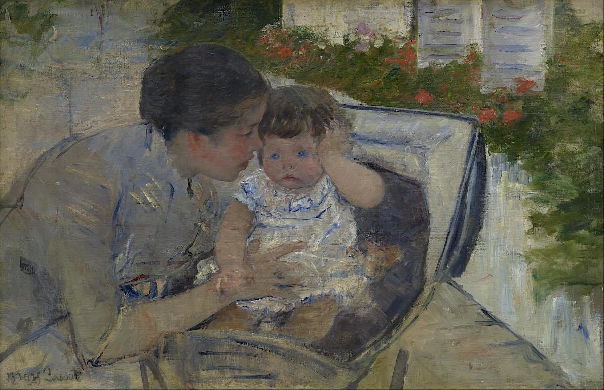 A Susan a Consolar a Bebé (Mary Cassatt 1881)