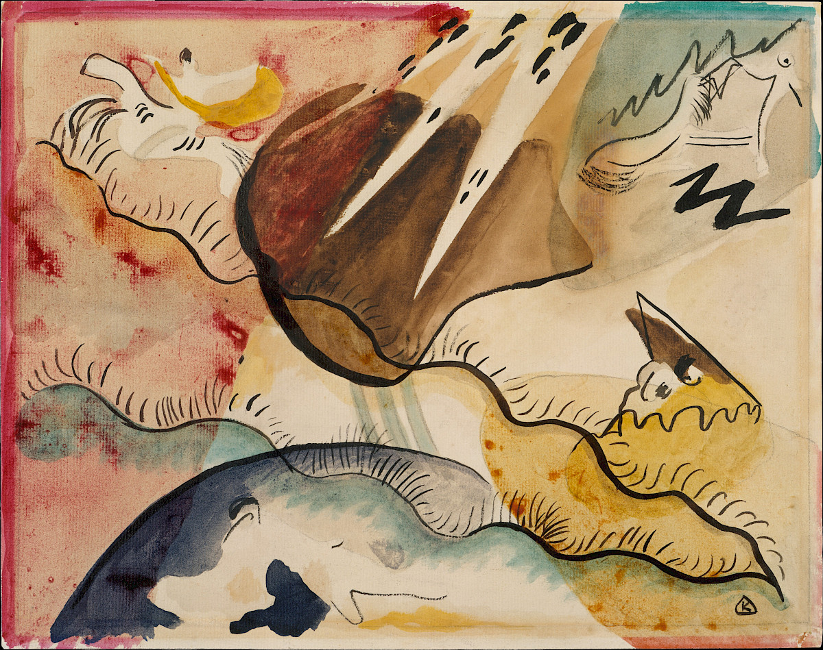 Paisagem Pluvial (Wassily Kandinsky 1911)