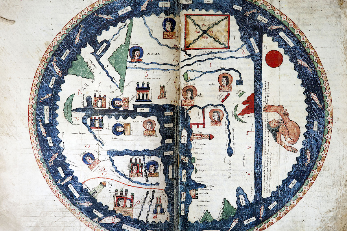 World Map of the Beatus of the Cathedral of the Burgo of Osma (Beatus of Liébana 1086)